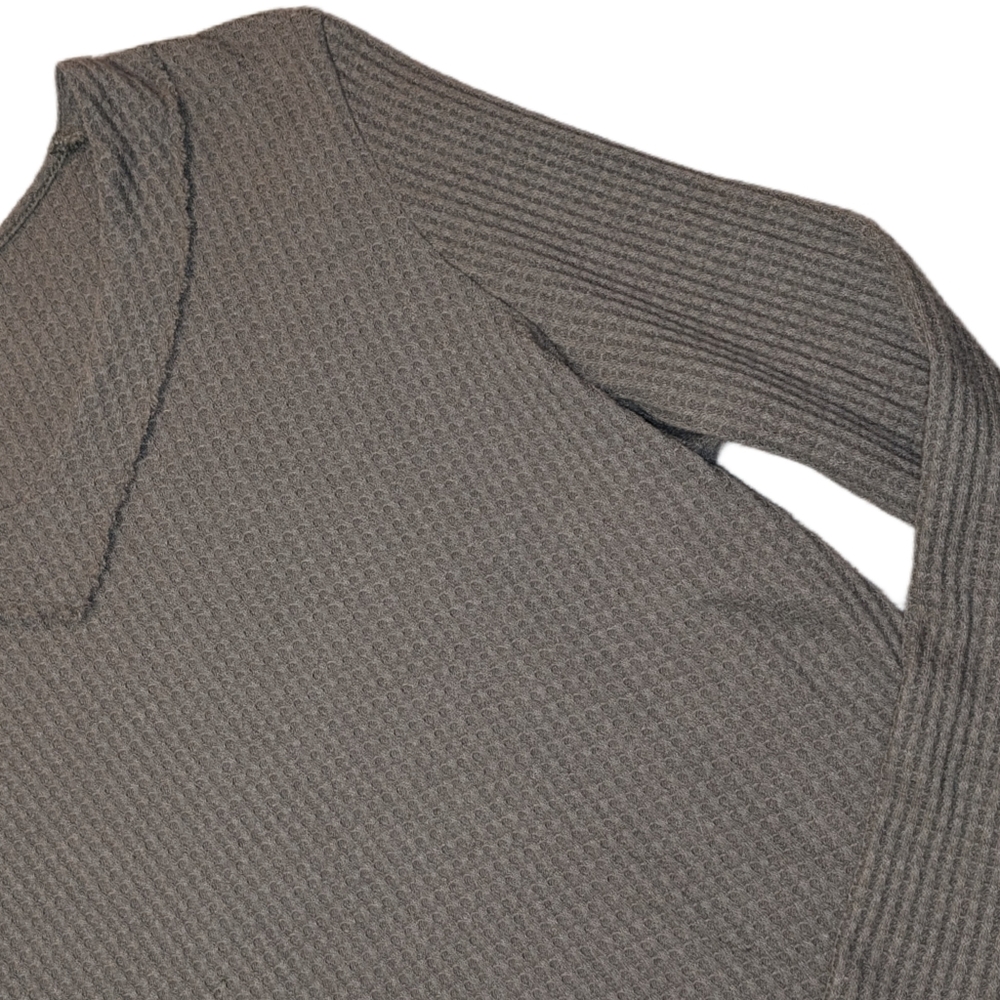 Altar'd State V-Neck Waffle Knit  Thermal Long Sleeve Top, Size XL - Picture 5 of 8